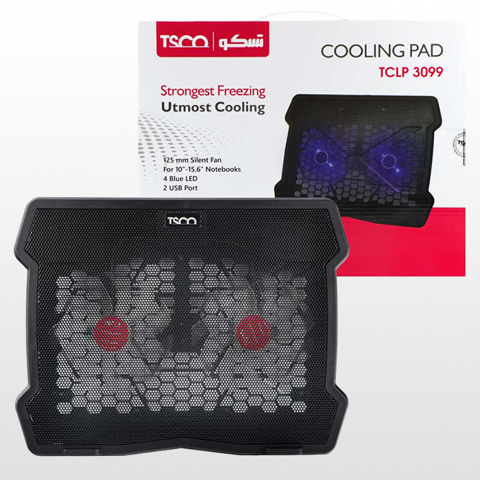 کول پد لپتاپ تسکو 2 فن مدل TCLP 3099